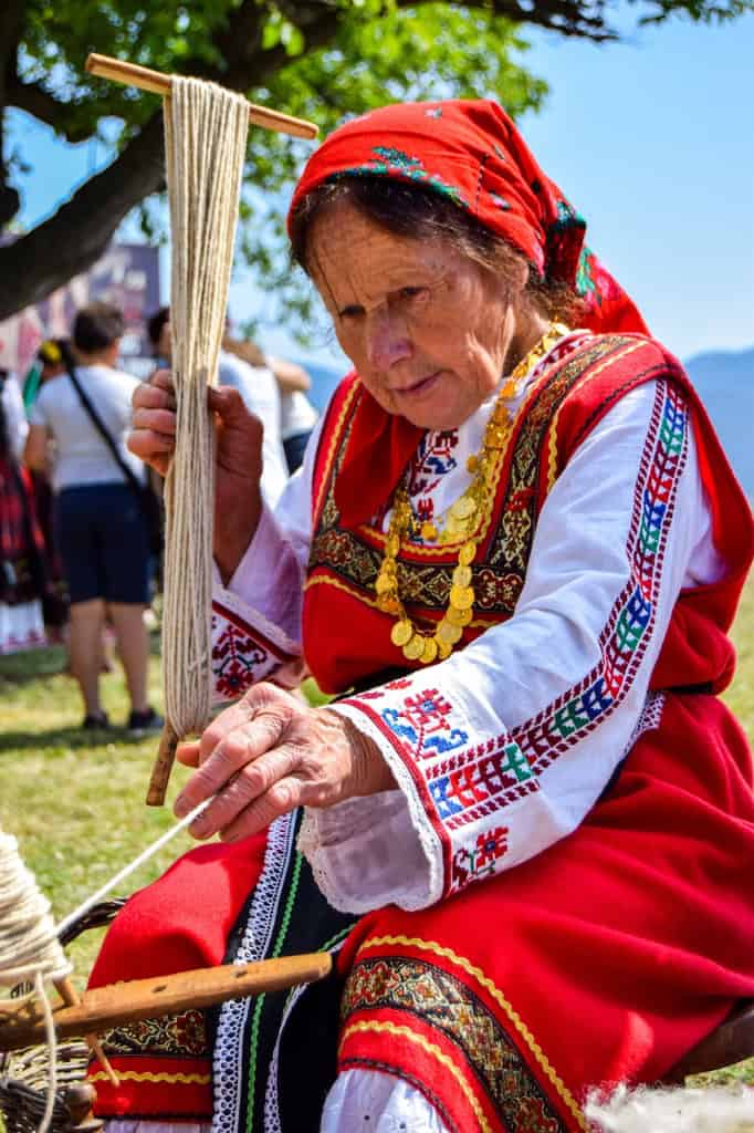 woman, traditional, elderly